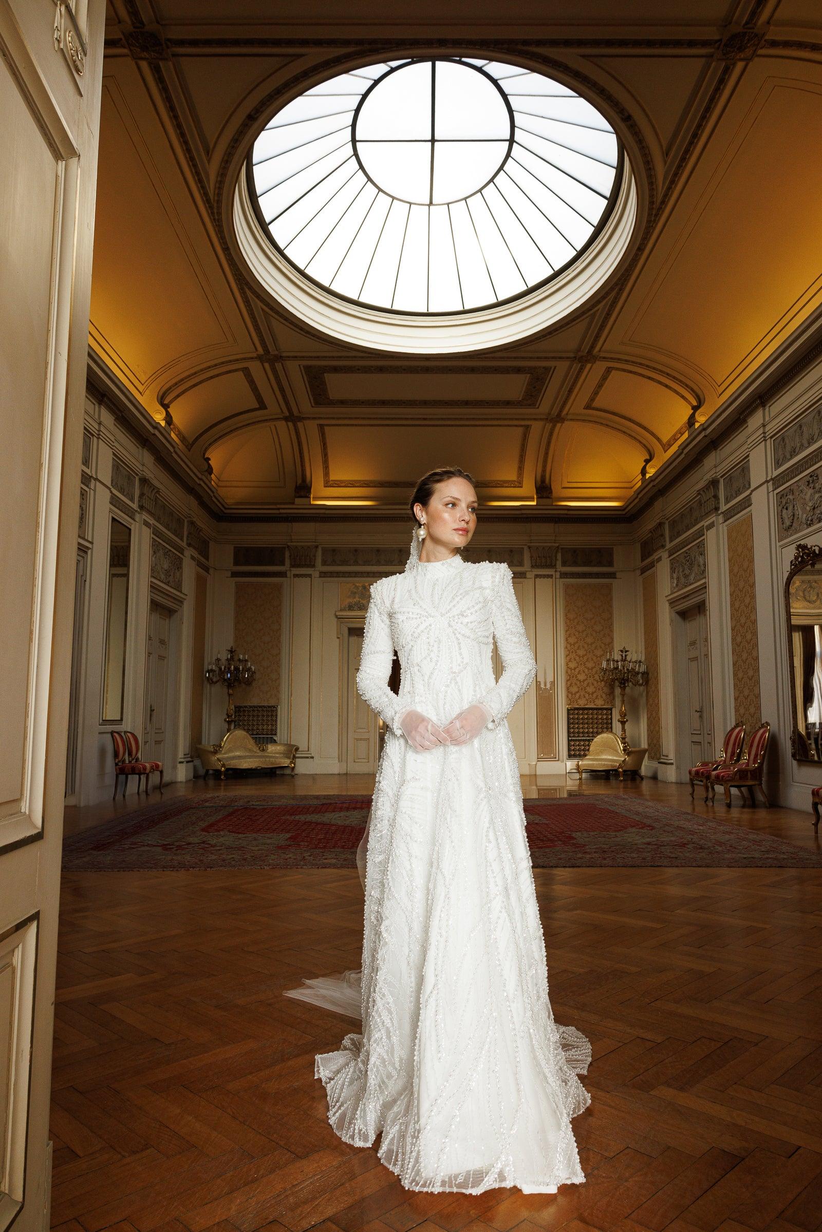 Rosaline İncili Gelinlik - MyRentalDress