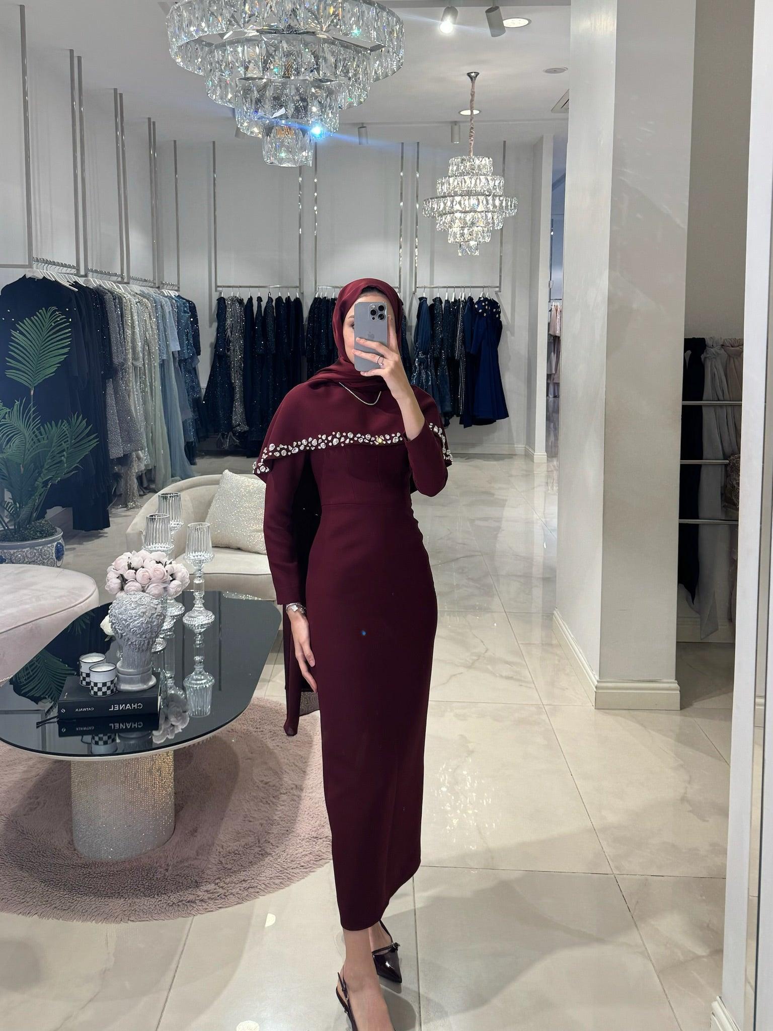 Bond Pelerinli Elbise - MyRentalDress