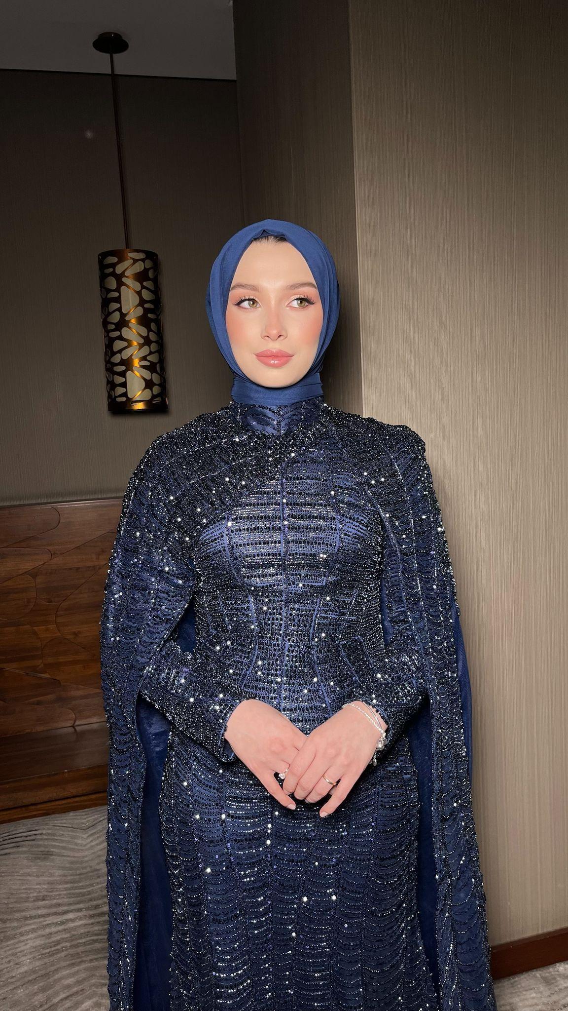 Jasmine Pelerinli Elbise - MyRentalDress