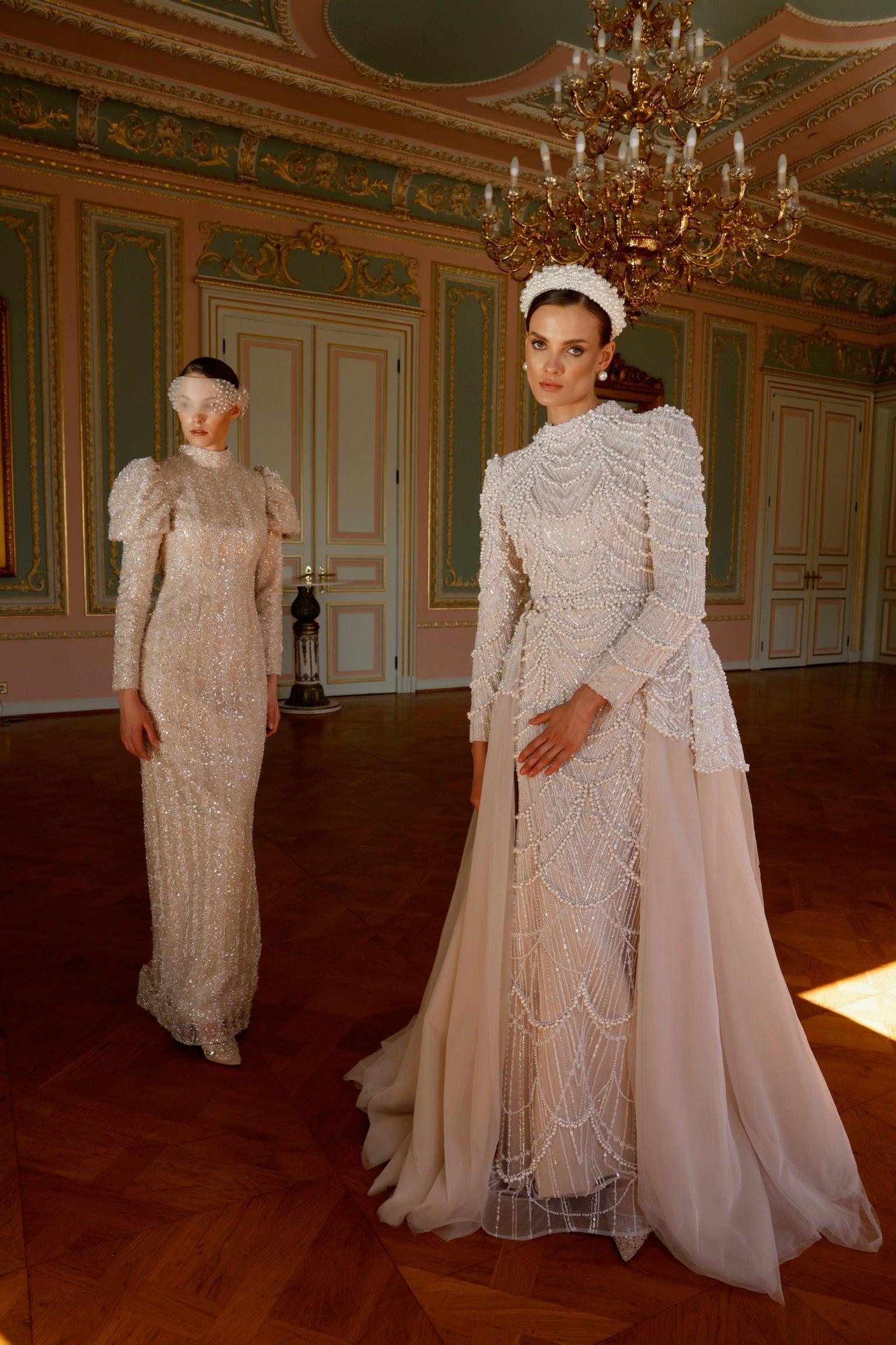 Katya Özel Dikim İncili Elbise - MyRentalDress