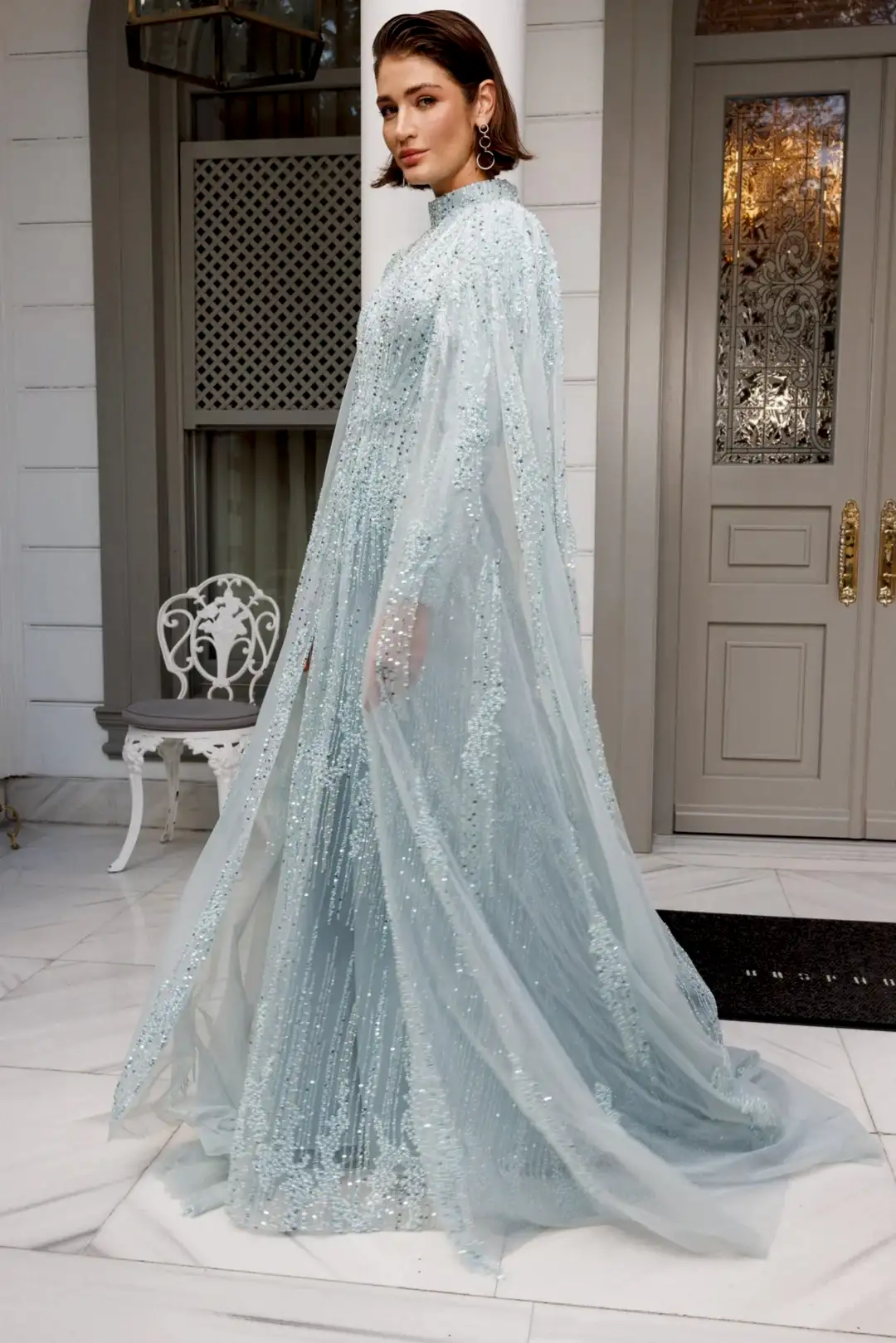 Midnight Pelerinli Elbise - MyRentalDress