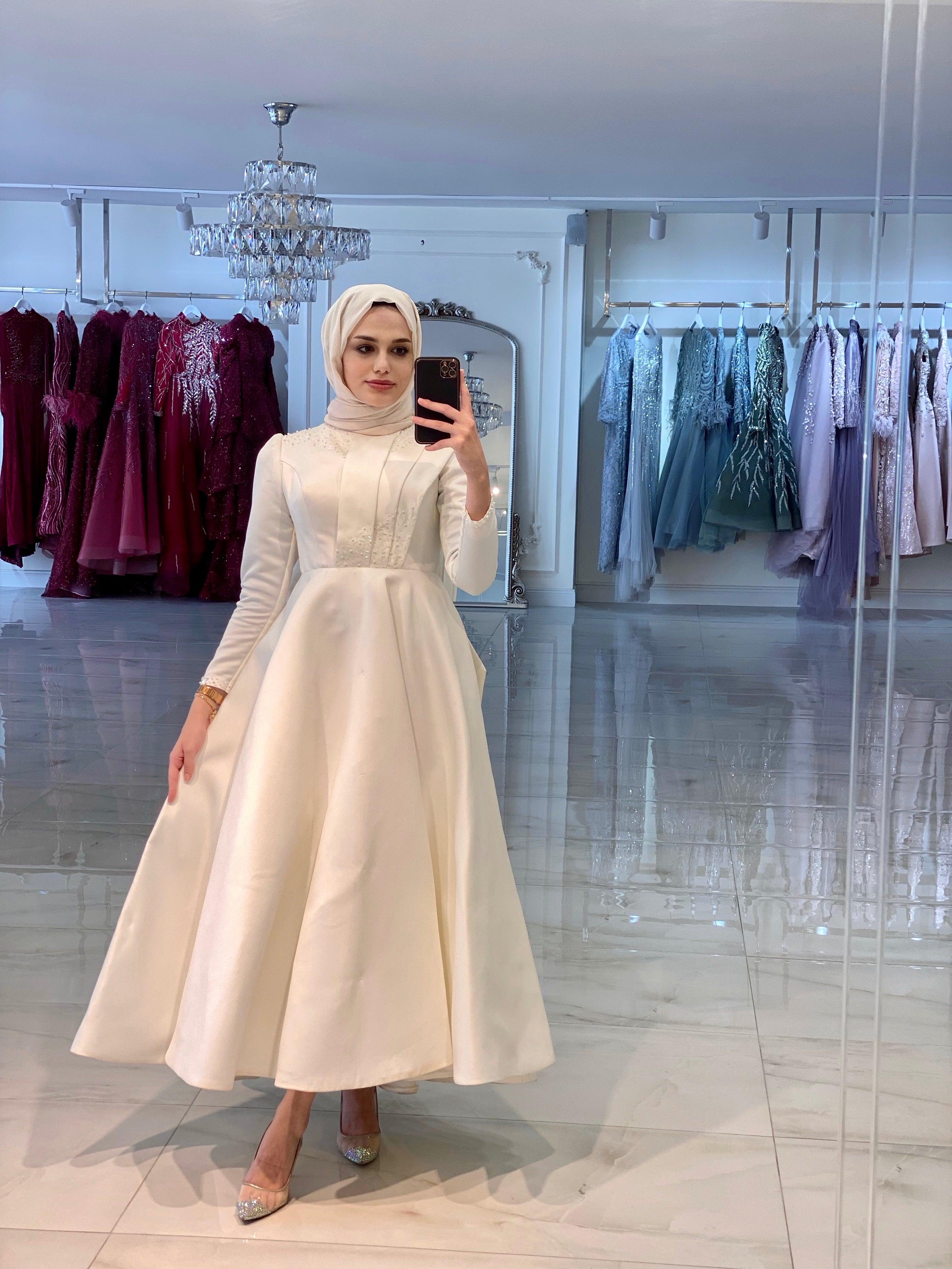 Blanco Midi Boy Elbise - MyRentalDress