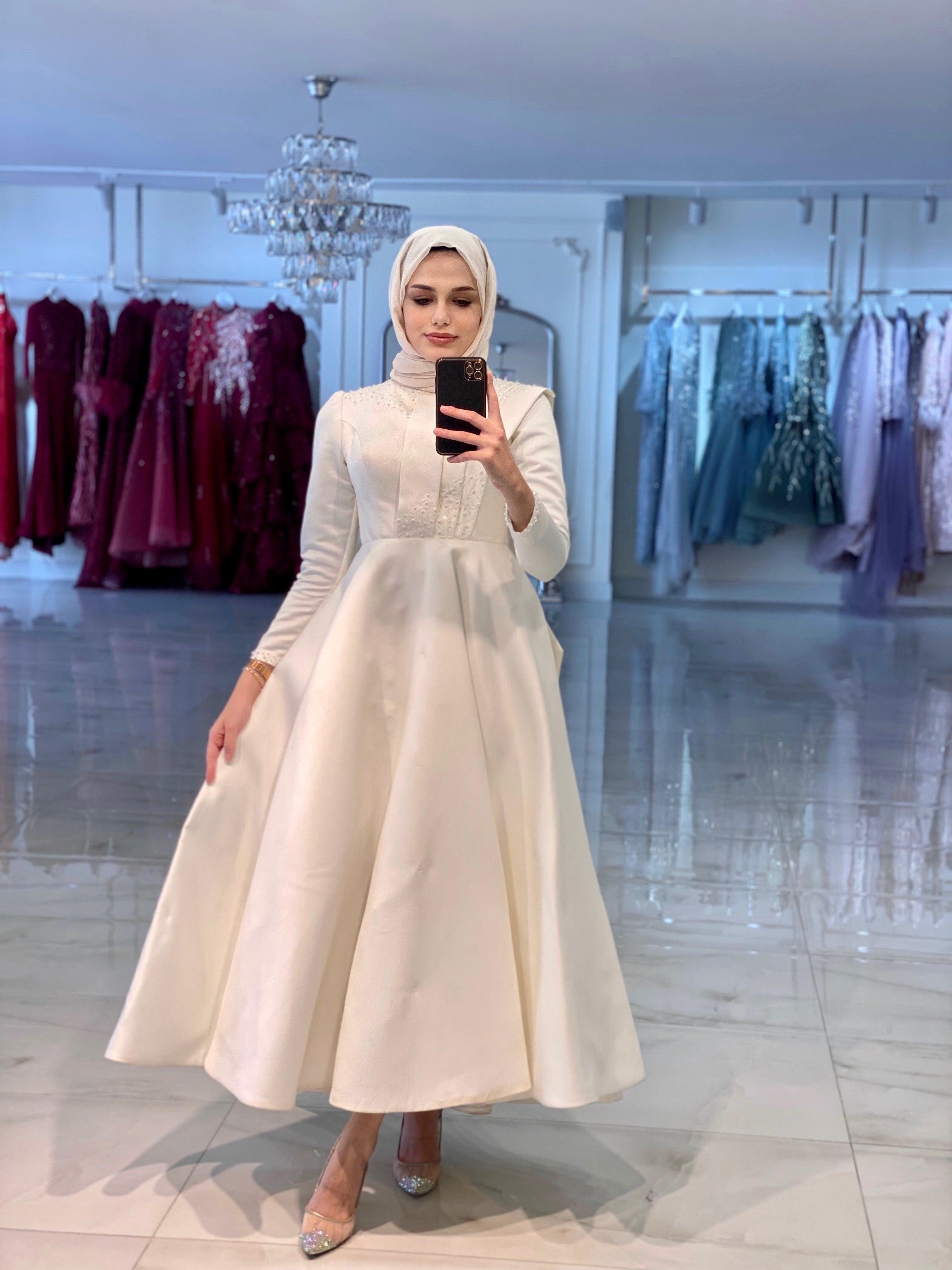 Blanco Midi Boy Elbise - MyRentalDress