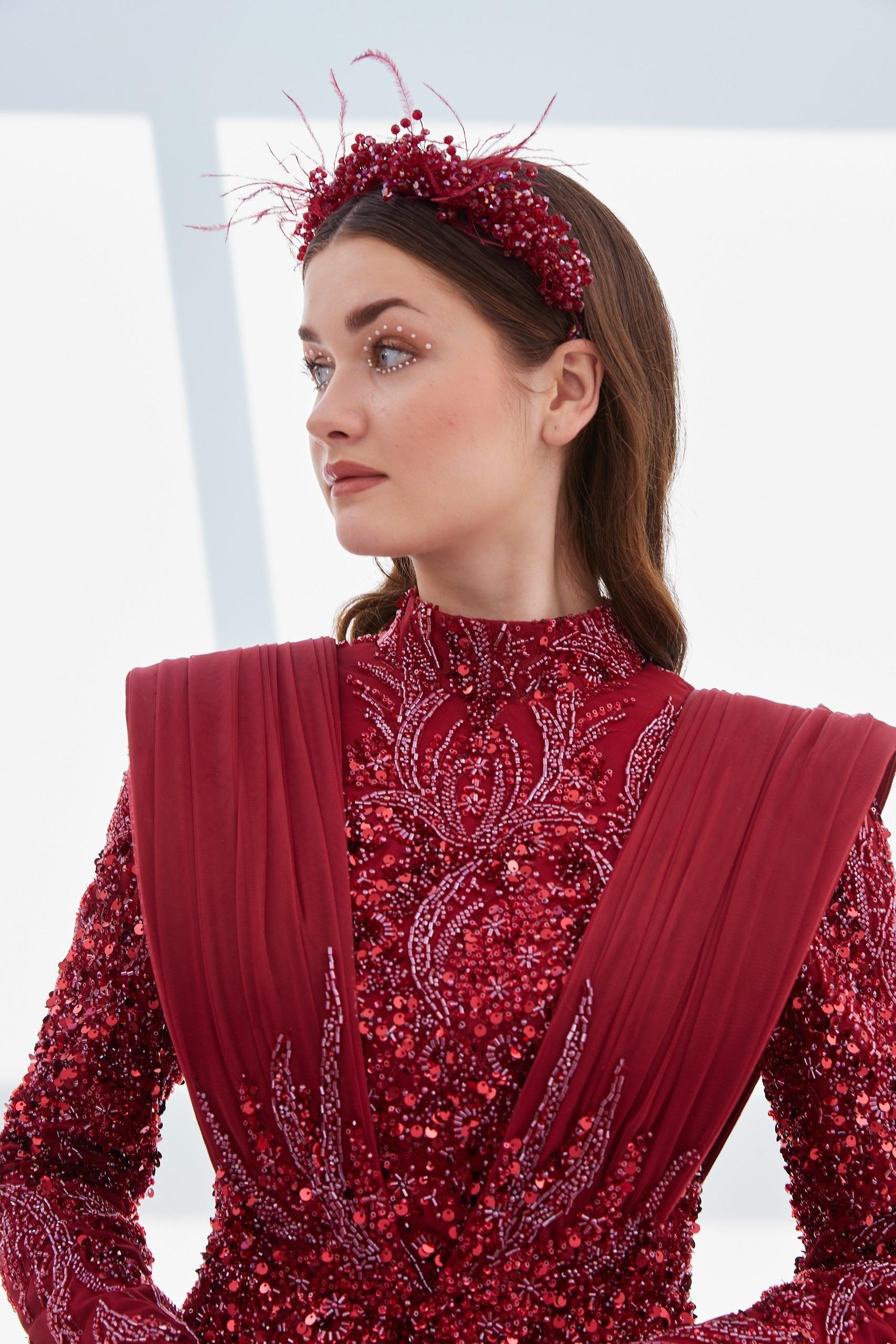 Gemre Omuz Detaylı Elbise - MyRentalDress