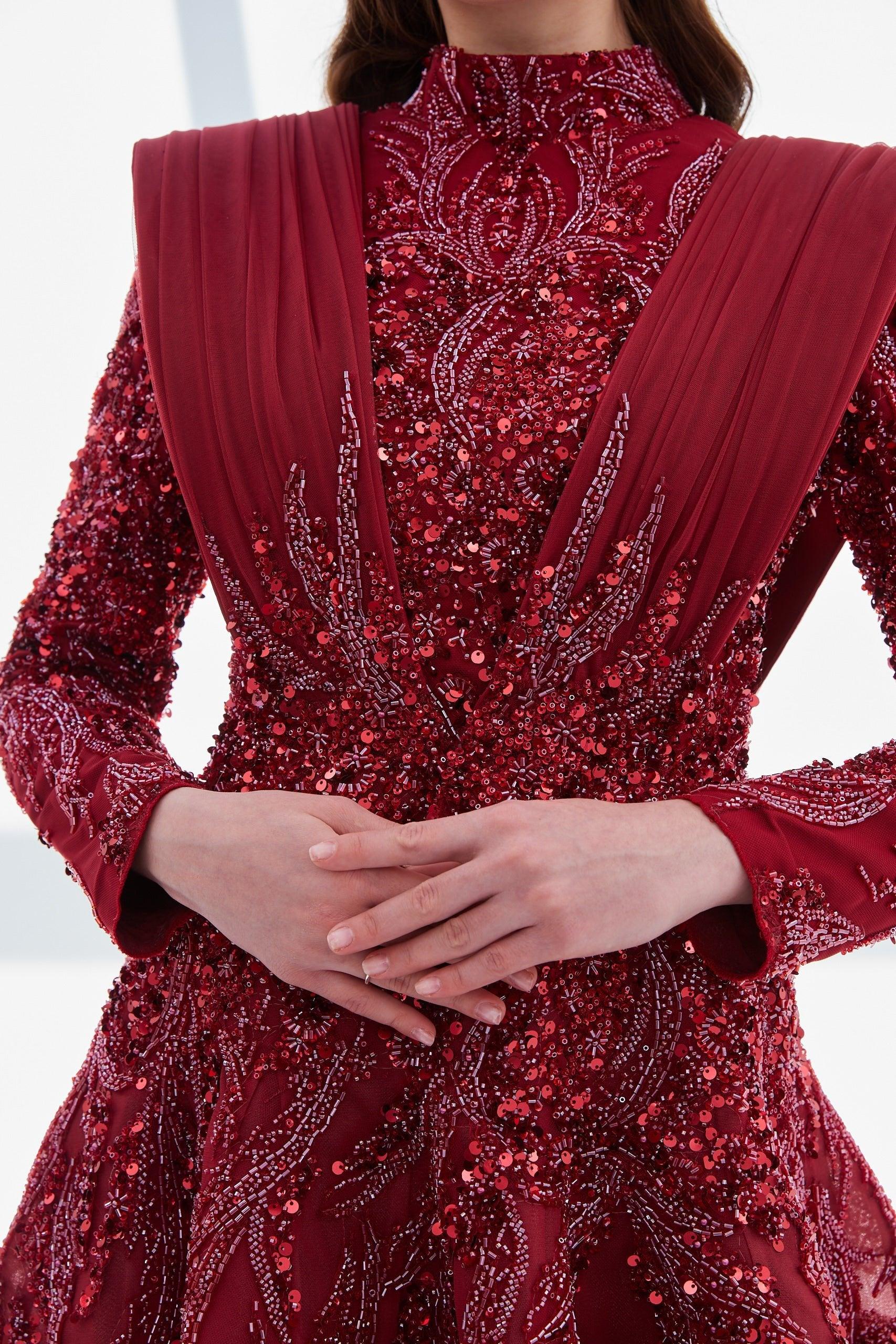 Gemre Omuz Detaylı Elbise - MyRentalDress