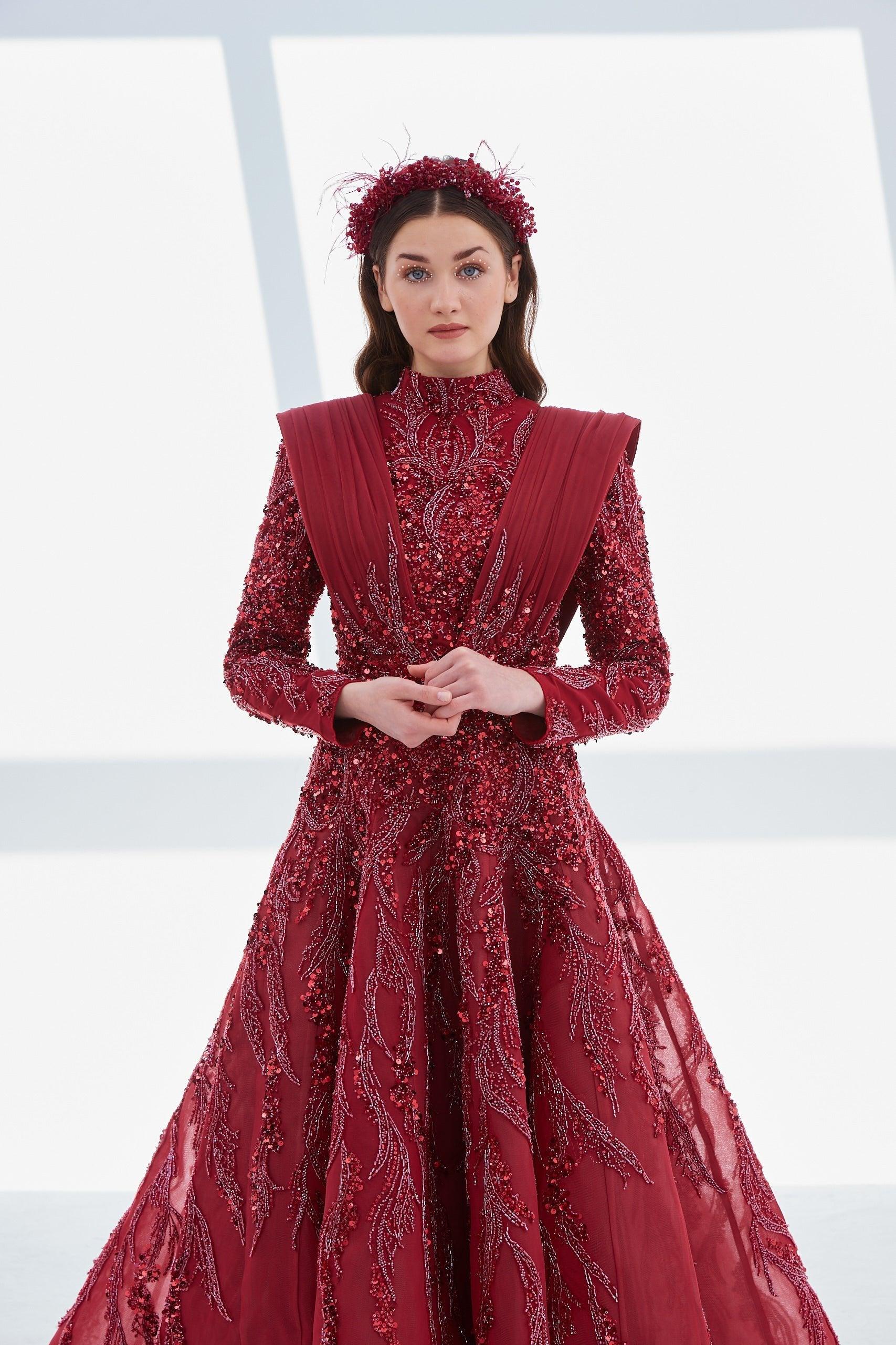 Gemre Omuz Detaylı Elbise - MyRentalDress