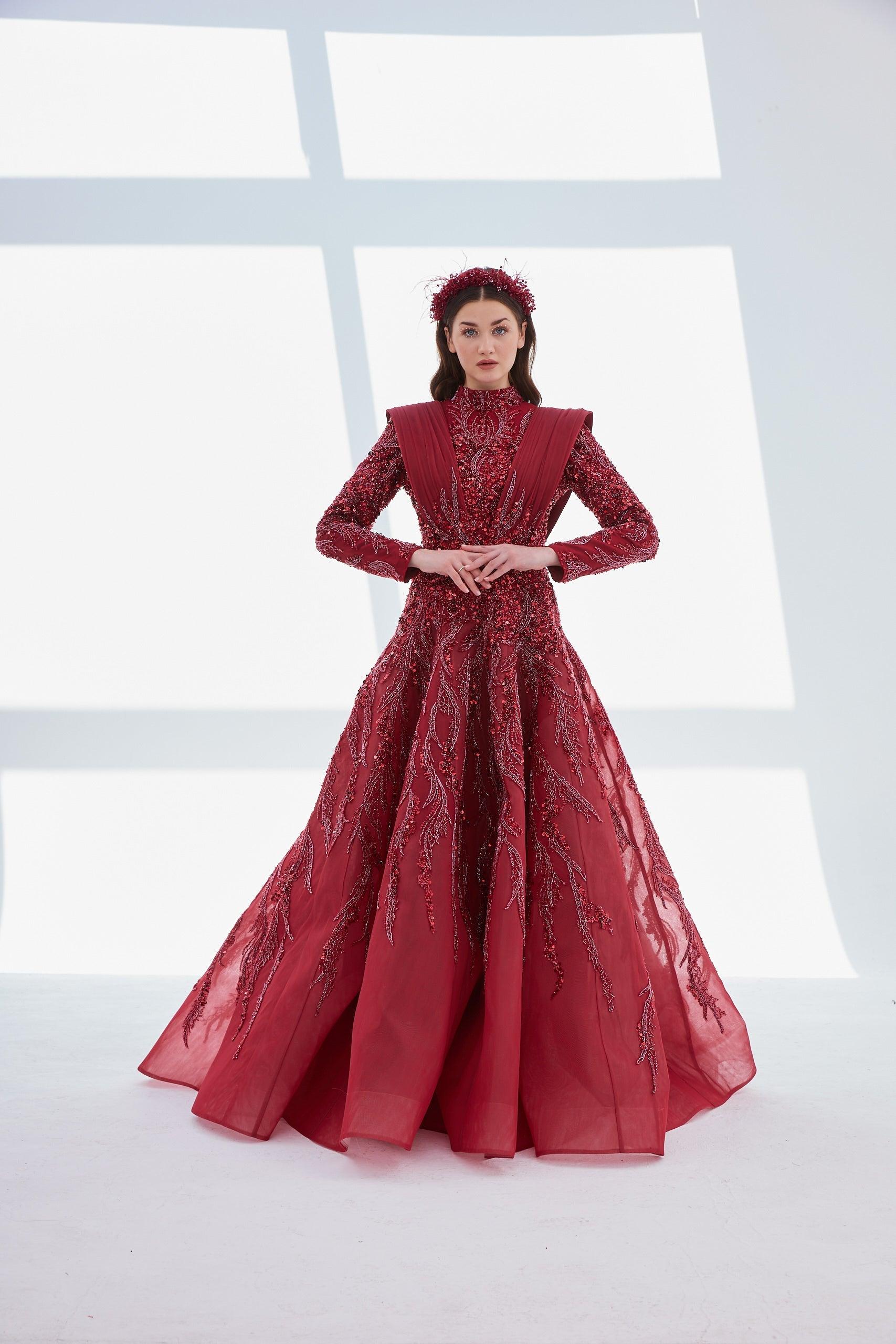 Gemre Omuz Detaylı Elbise - MyRentalDress