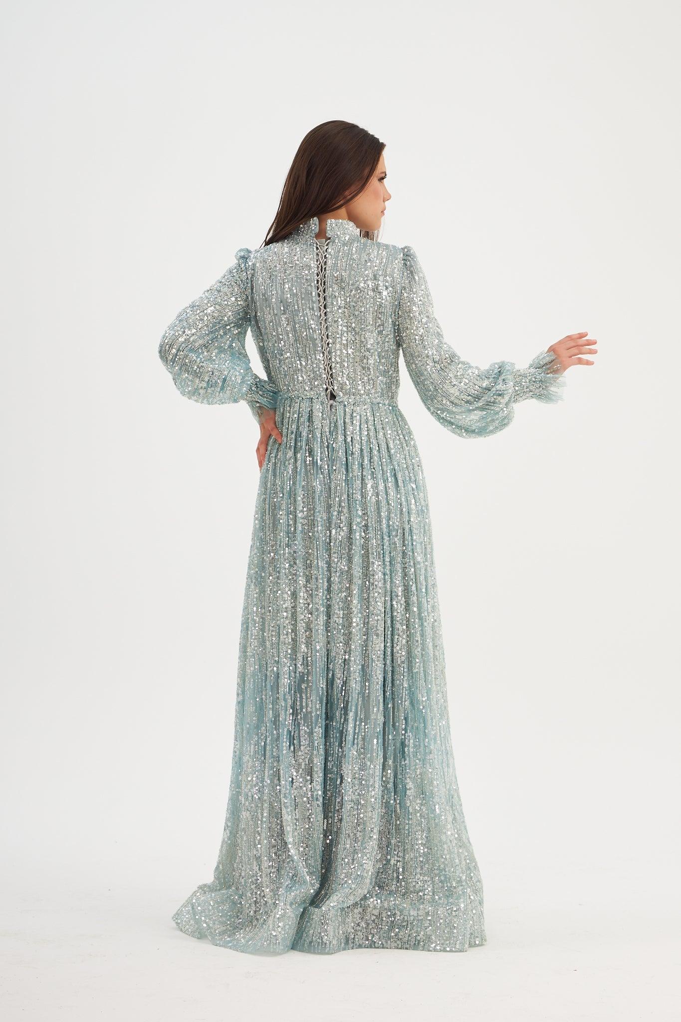 Light Özel Dikim İşlemeli Elbise - MyRentalDress