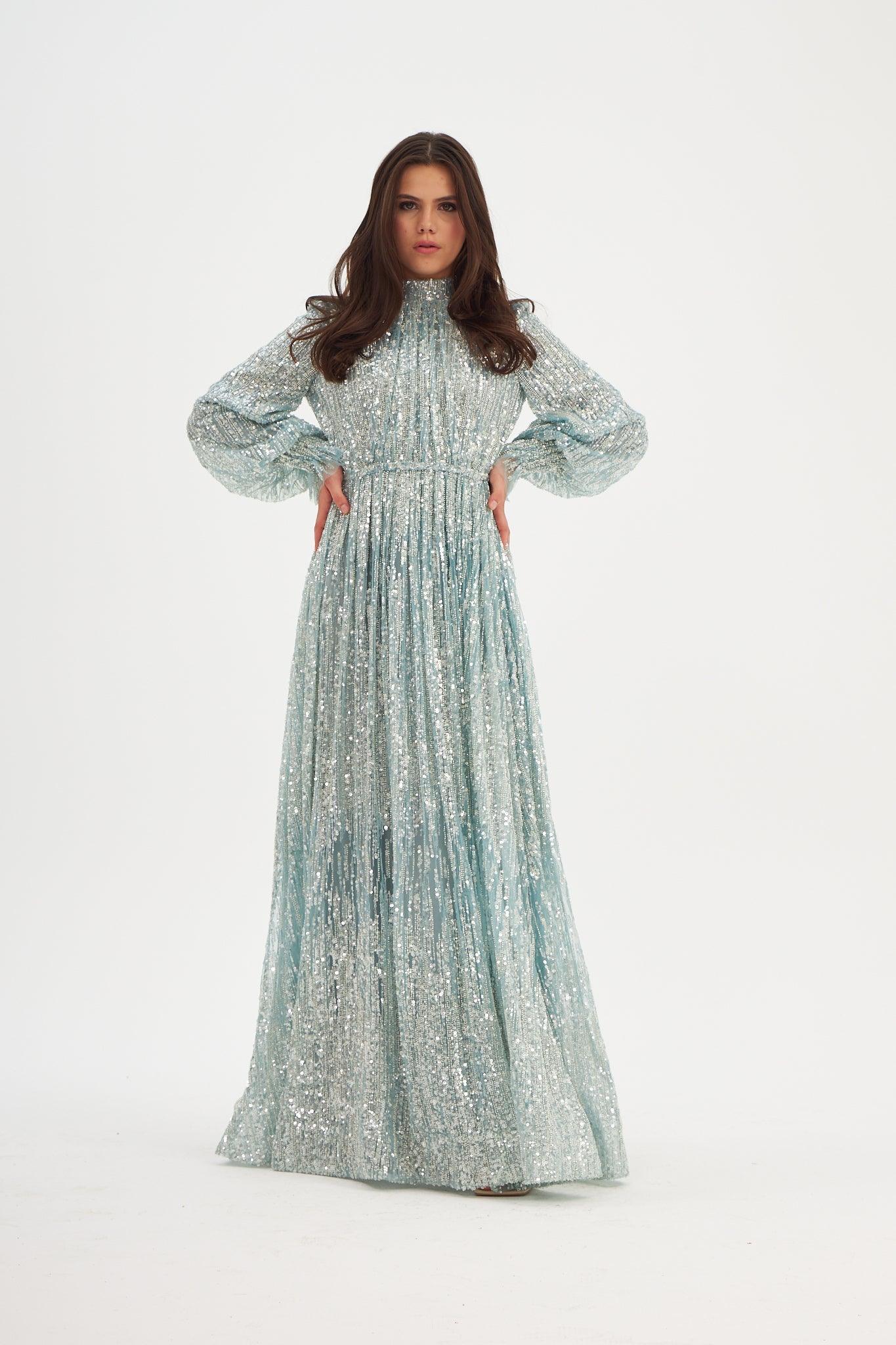 Light Özel Dikim İşlemeli Elbise - MyRentalDress