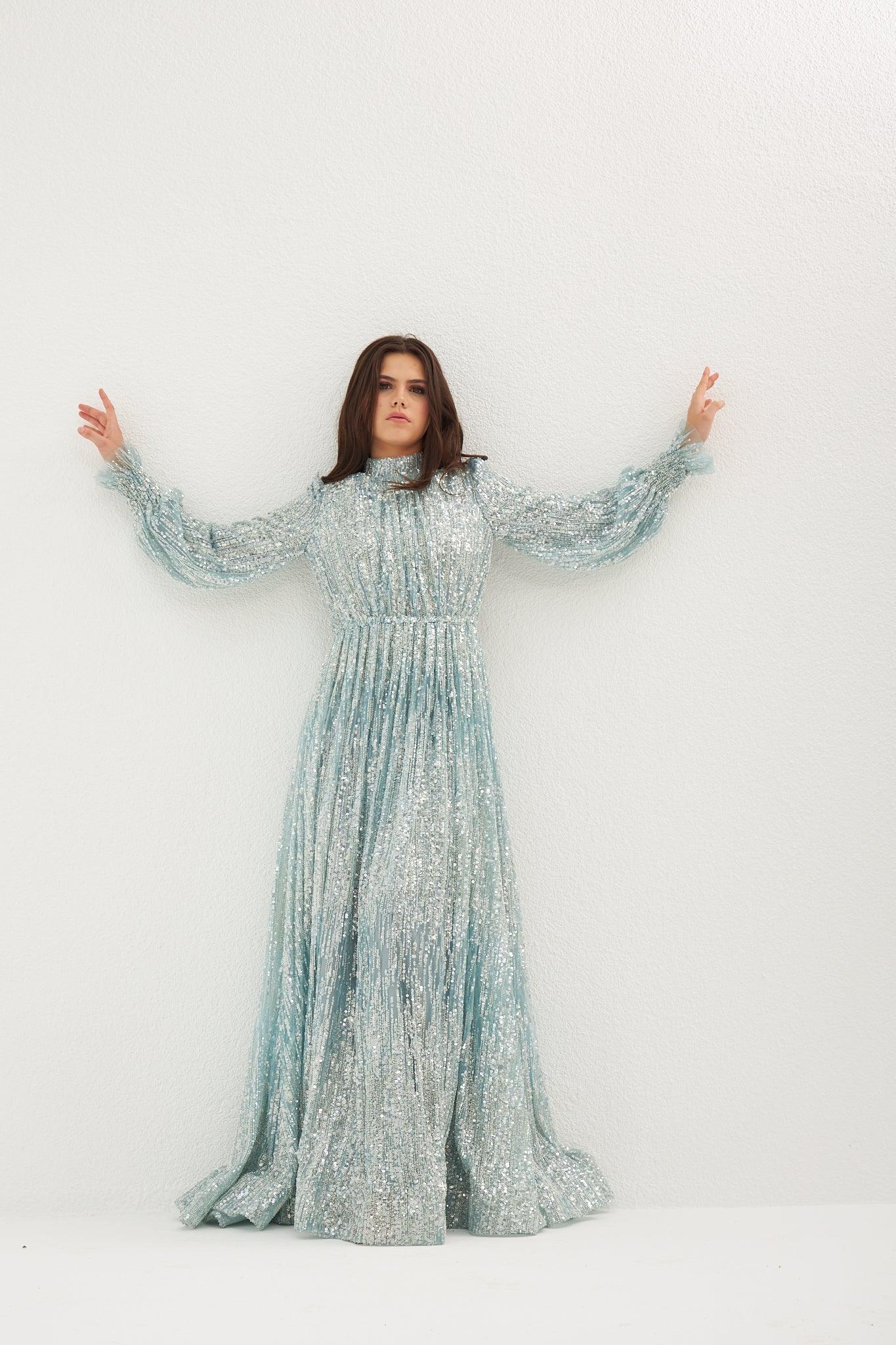Light Özel Dikim İşlemeli Elbise - MyRentalDress
