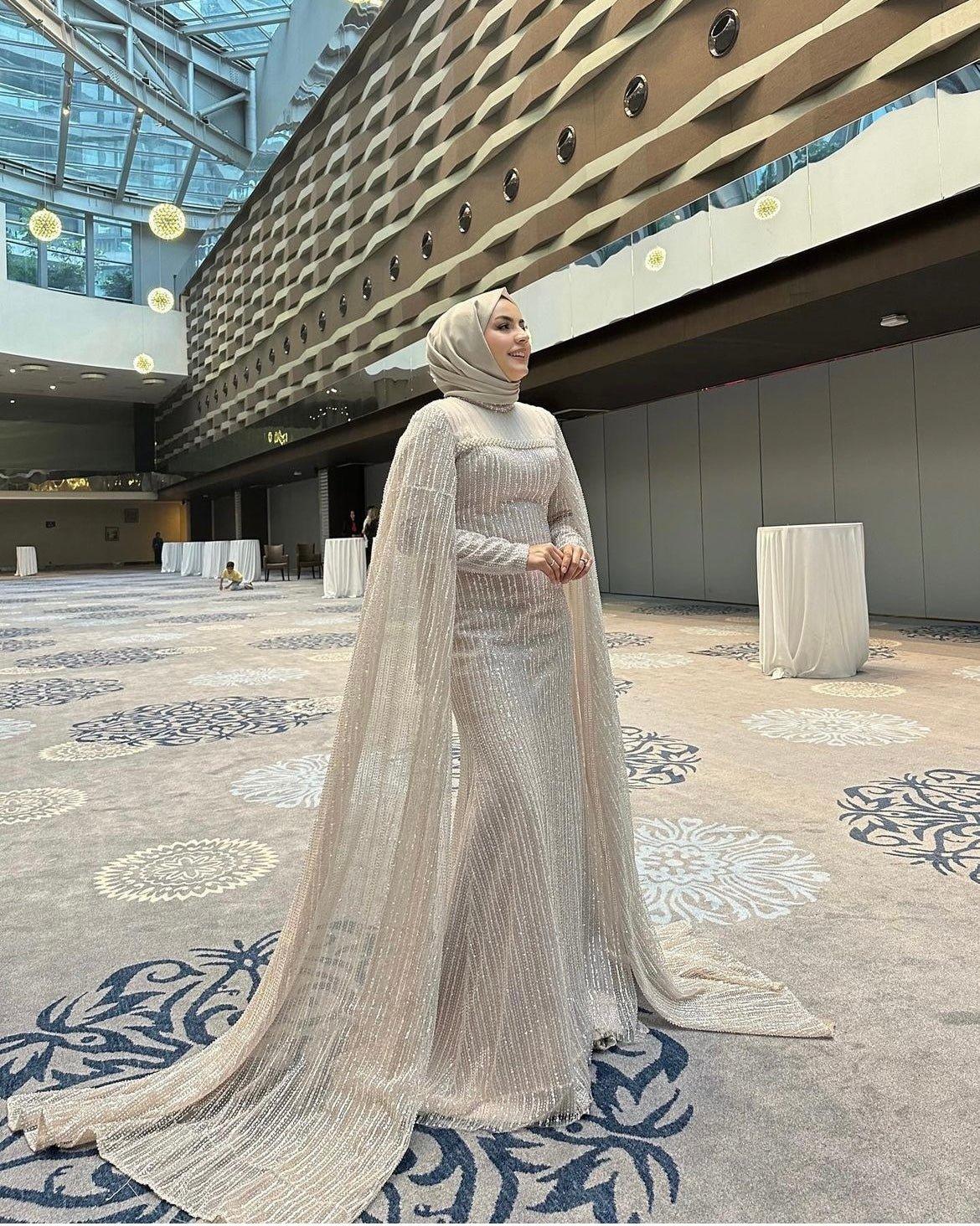 Liza Pelerinli Elbise - MyRentalDress