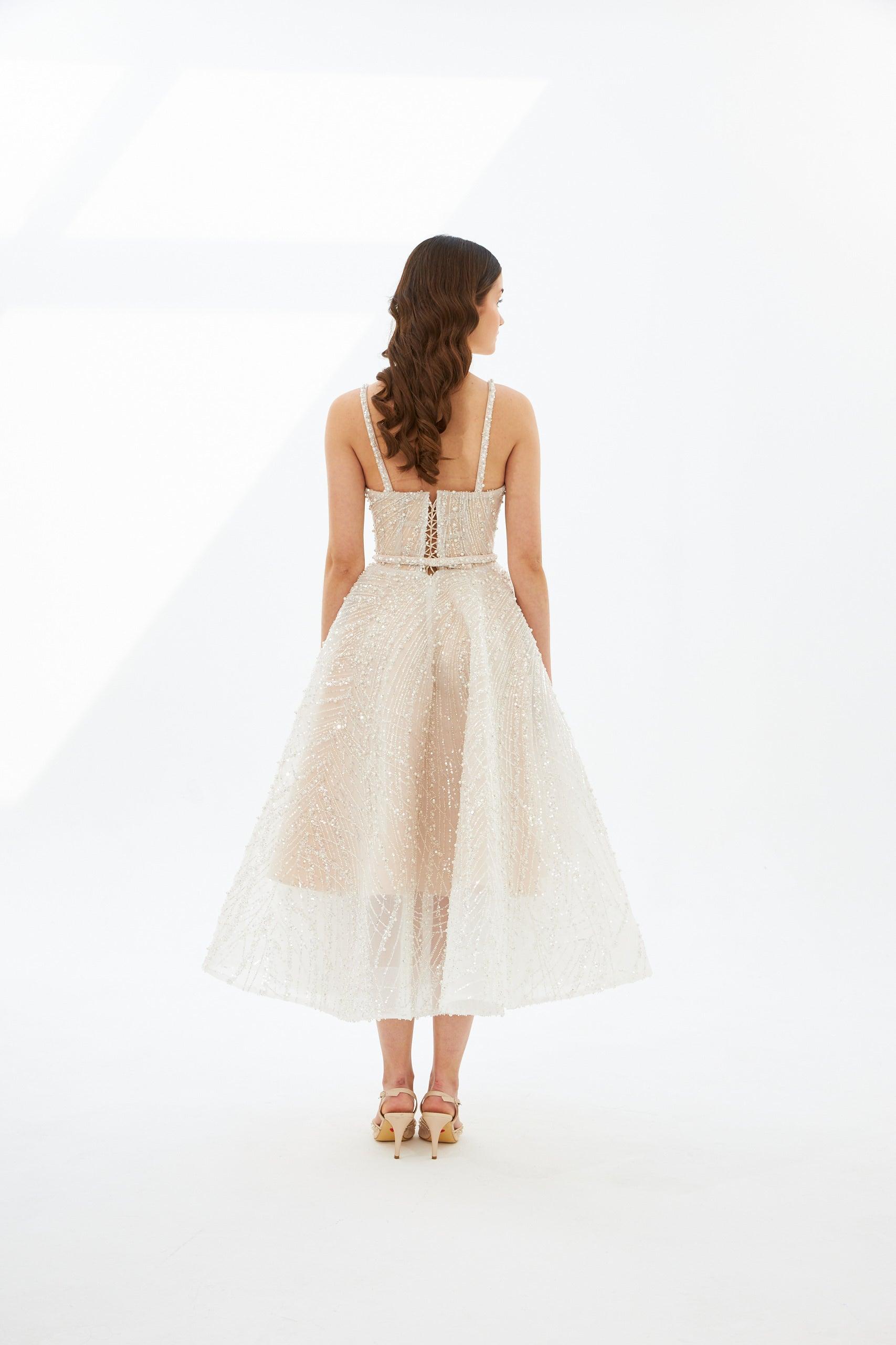 Perla Özel Dikim İncili Elbise - MyRentalDress