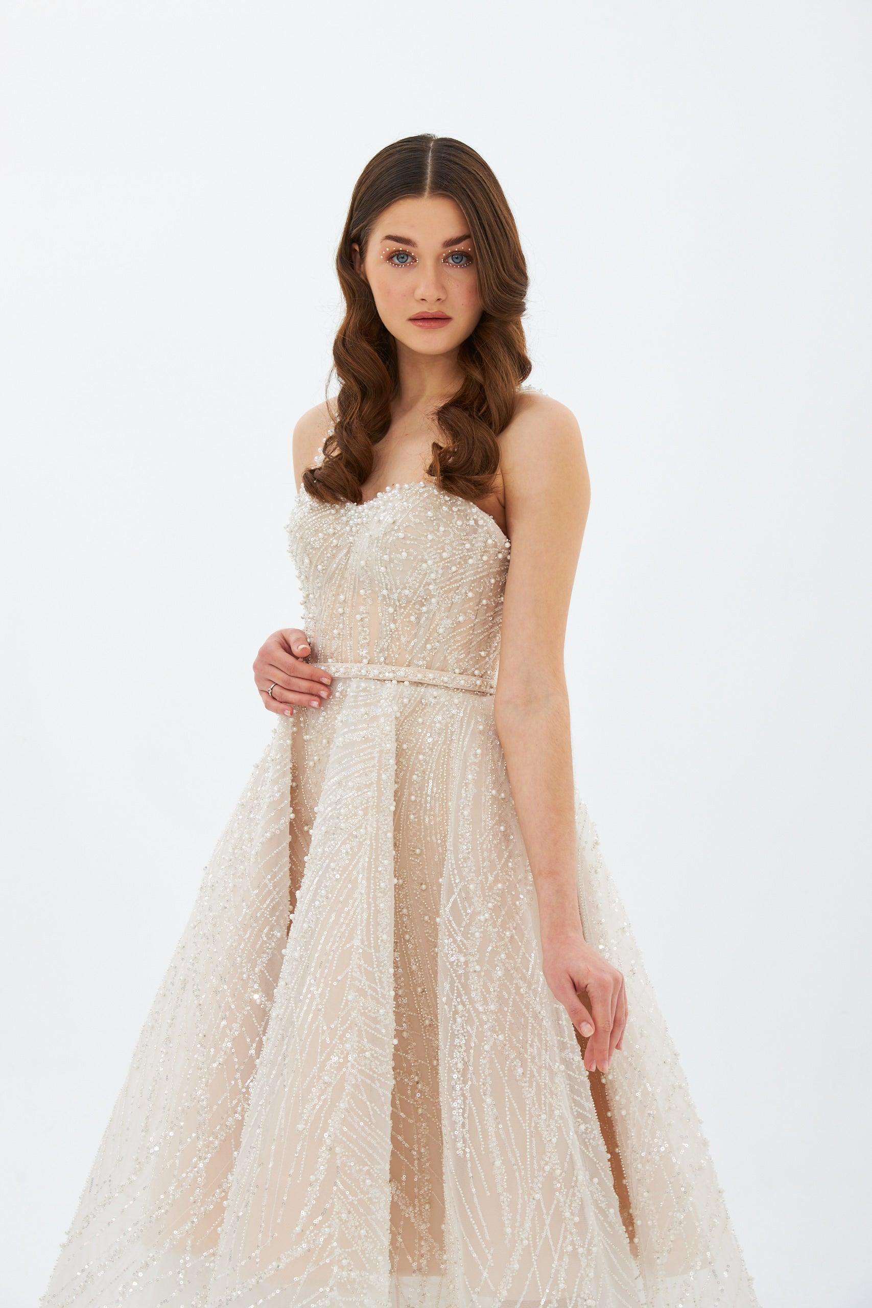 Perla Özel Dikim İncili Elbise - MyRentalDress