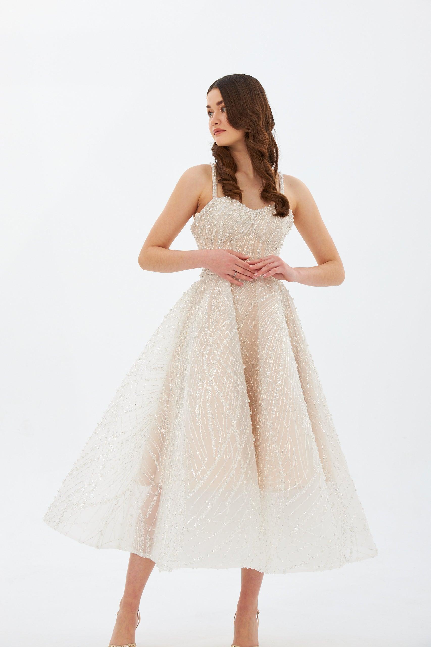 Perla Özel Dikim İncili Elbise - MyRentalDress