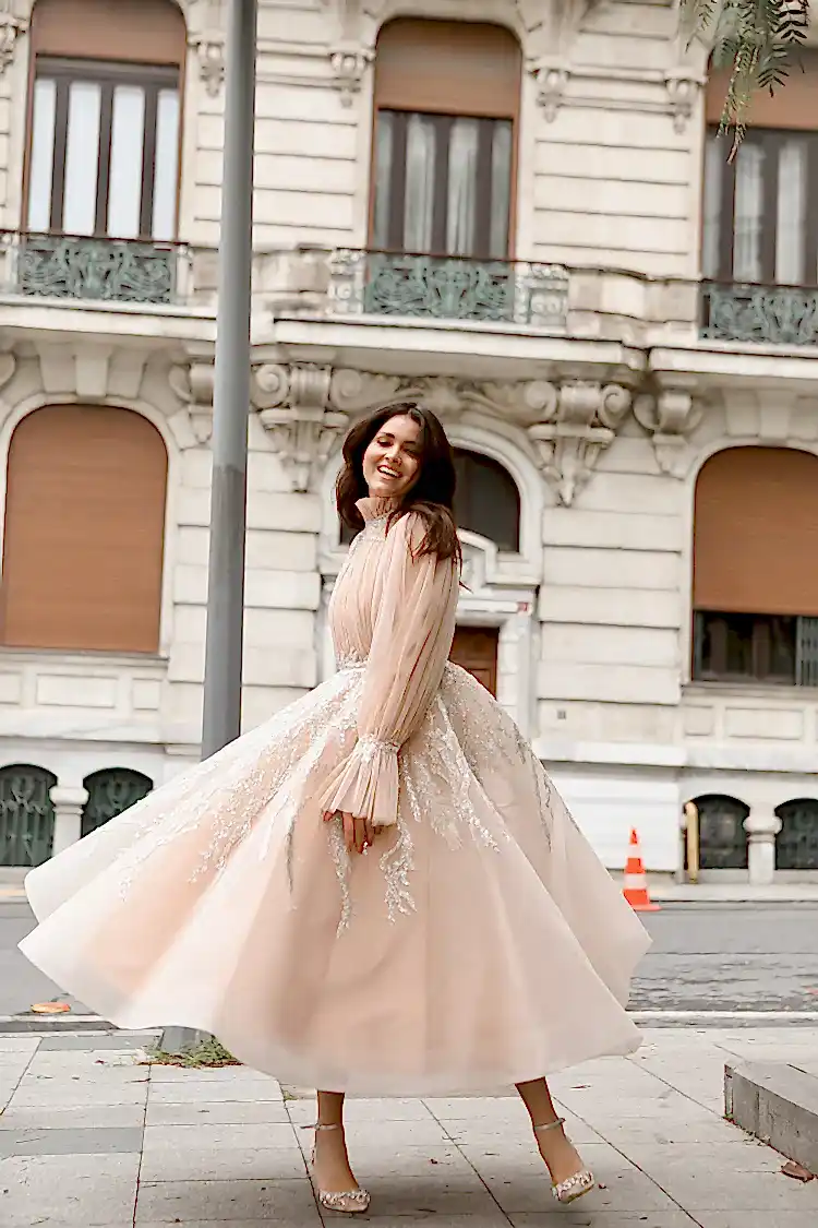 Soli Tül Detaylı Elbise - MyRentalDress